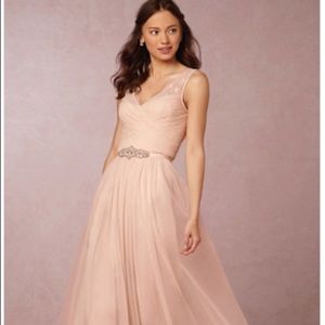 Annabelle Dress, anthropologie, blush